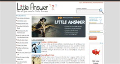 Desktop Screenshot of littleanswer.com